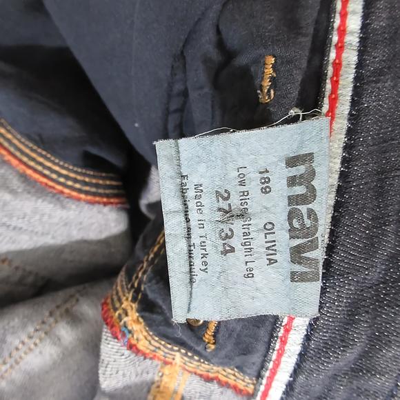 Olivia Mavi white edge Low Rise Straight leg jeans Size 27 - Picture 10 of 16